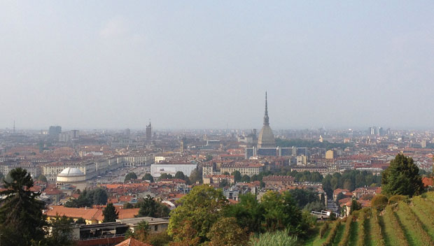 Vista su Torino dalla Villa della Regina