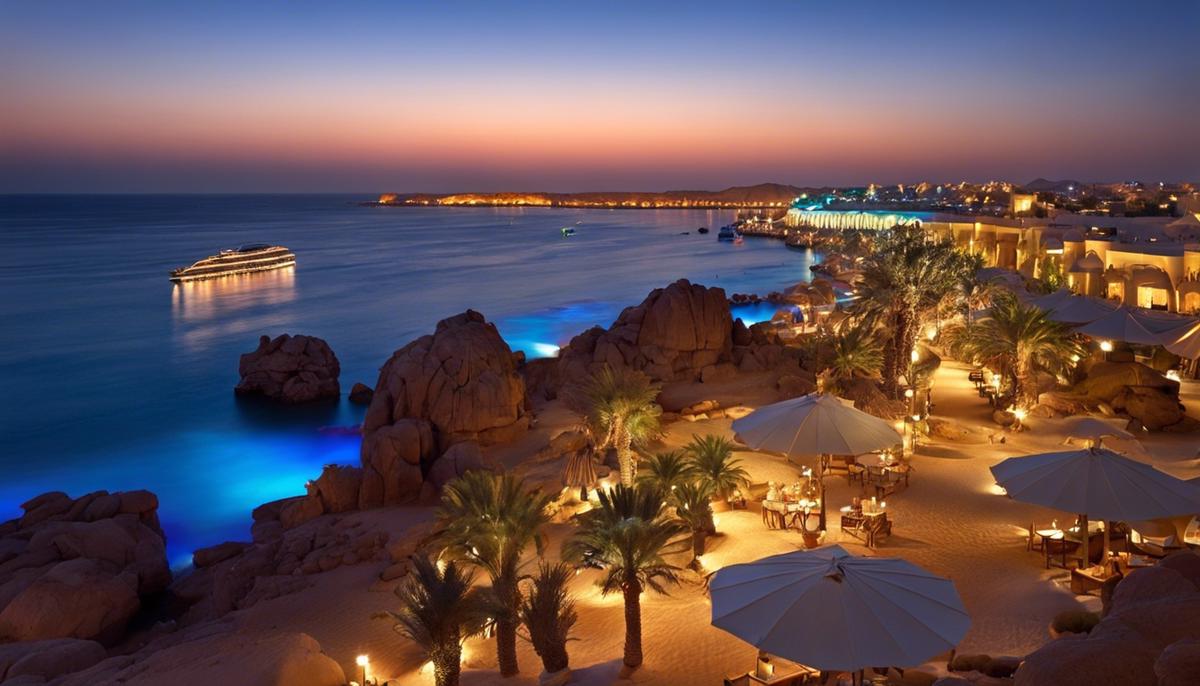 Immagine di Sharm el Sheikh durante Capodanno, una destinazione perfetta con clima mite e soleggiato