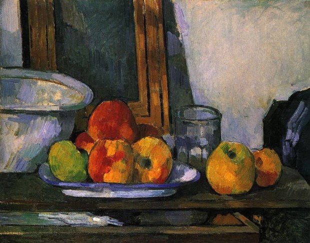 Natura morta con cassetto aperto, Paul Cézanne, 1877