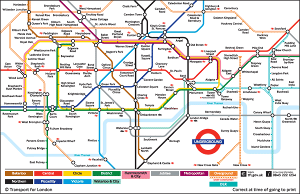 metropolitana londra mappa