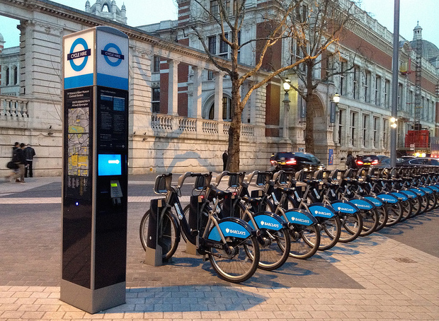 biciclette a Londra mezzi di trasporto 