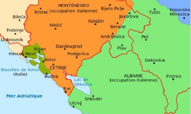 Cattaro. Montenegro: mappa 