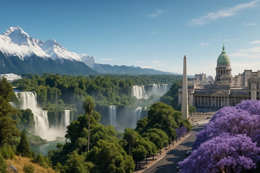 Panorama stagionale argentino con Patagonia, Iguazú e Buenos Aires