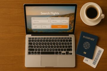 Prenotazione vacanze low cost online con laptop