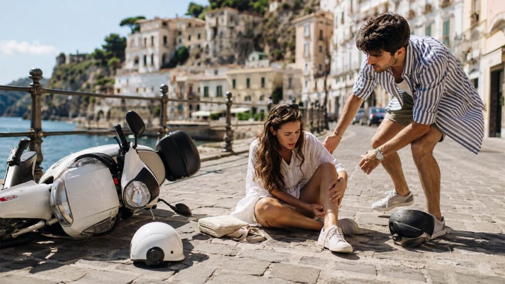 ragazzi incidente scooter