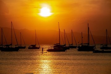 tramonto barche a vela